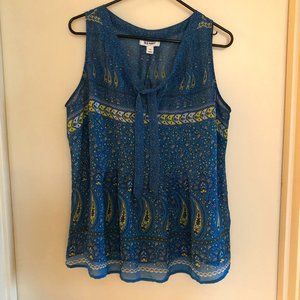 OLD NAVY | BLUE | PAISLEY | TANK TOP